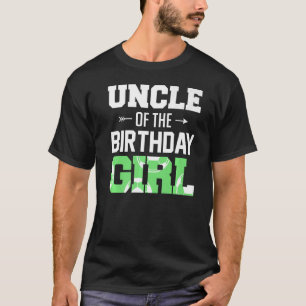 Mens Uncle Of The Birthday Girl Soccer Uncle Famil T-Shirt