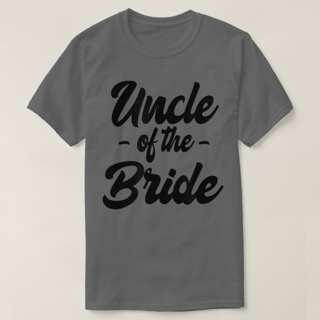 Mens Uncle of the Bride  Distressed  T-Shirt (Design Front)