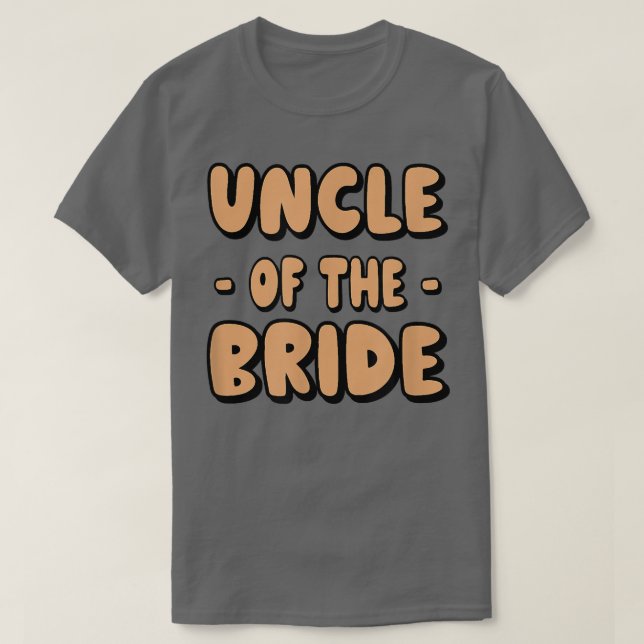 Mens Uncle of the Bride  T-Shirt (Design Front)