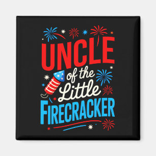 Mens uncle of the little firecracker 4th of july magnet