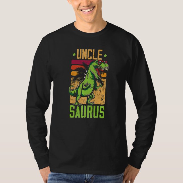 Mens Unclesaurus Uncle Saurus Rex Dinosaur Matchin T-Shirt (Front)