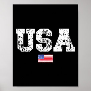 Mens Usa Flag 4th Of July America Day Of Independe Poster