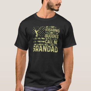 Mens Usa Patriotic For Dad My Fishing Buddies Call T-Shirt