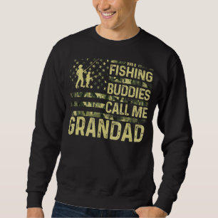 Mens Usa Patriotic For Fishman My Fishing Buddies Sweatshirt