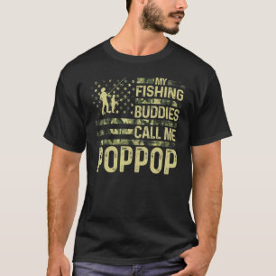 Mens Usa Patriotic For Fishman My Fishing Buddies T-Shirt