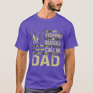 Mens Usa Patriotic For Fishman My Fishing Buddies T-Shirt