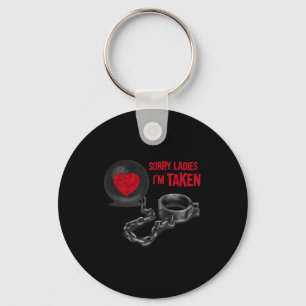 Mens Valentine's Day - Ball And Chain  Keychain