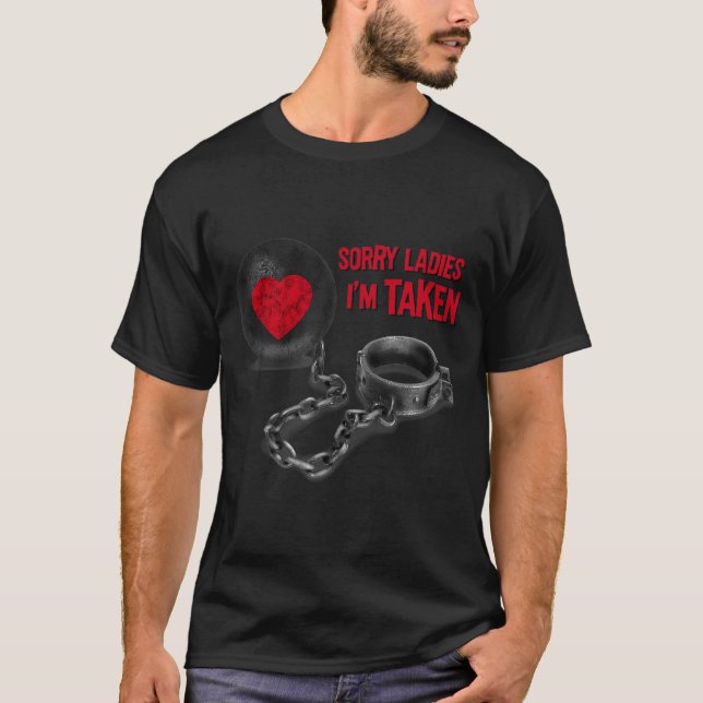 Mens Valentine's Day - Ball And Chain  T-Shirt (Front)