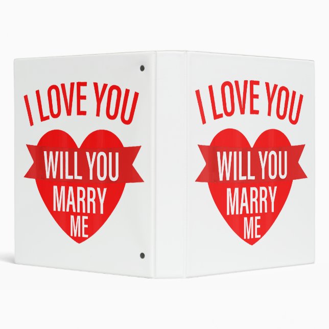 Mens Valentines Day Proposal I Love You Will You M Binder (Background)
