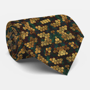 Men's Verdant Wine Honeycomb Tie
