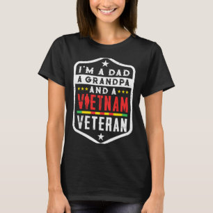 Mens Veteran Dad Grandpa Vietnam Honorable T-Shirt