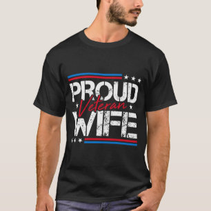 Mens veteran proud wife army cool mother's day T-Shirt