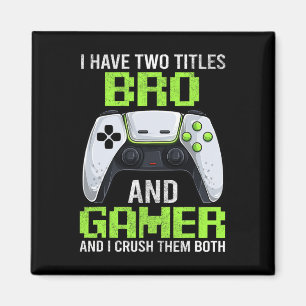 Mens Video Game Bro Gamer Shirt Magnet