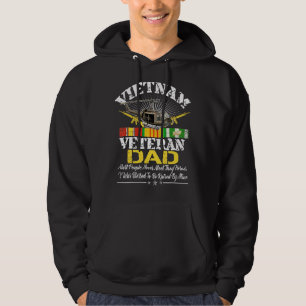 Mens Vietnam Veteran Dad Raised By My Hero Milita Hoodie