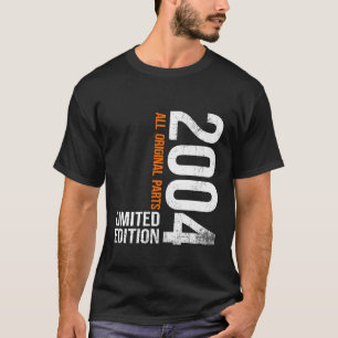 Mens Vintage 2004 22th Birthday Gifts Men Women 22 T-Shirt