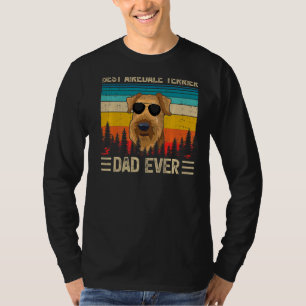 Mens Vintage Best Airedale Terrier Dad Ever Fathe T-Shirt