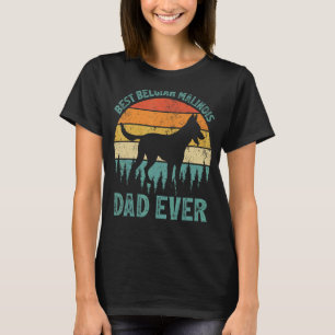Mens  Vintage Best Belgian Malinois Dad Ever Fathe T-Shirt