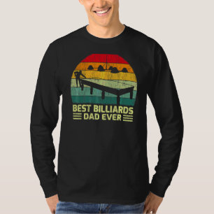 Mens  Vintage Best Billiards Dad Ever Father's Day T-Shirt