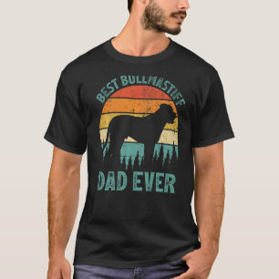 Mens Vintage Best Bullmastiff Dad Ever Father's D T-Shirt