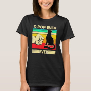 Mens Vintage Best Cat G Pop Ever Bump Fit  Cat Dad T-Shirt