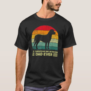 Mens Vintage Best Chesapeake Bay Retriever Dad Eve T-Shirt