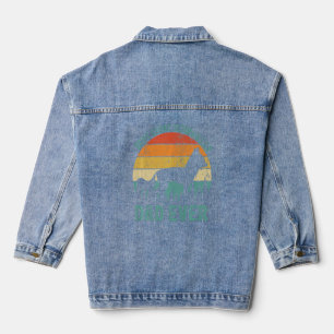 Mens Vintage Best Chinese Crested Dad Ever Father Denim Jacket