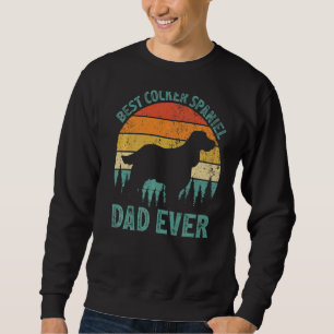 Mens  Vintage Best Cocker Spaniel Dad Ever Father' Sweatshirt