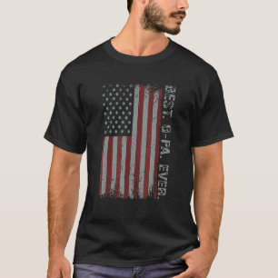 Mens Vintage Best G Pa Ever American Flag Father's T-Shirt