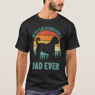 Mens Vintage Best Goldendoodle Dad Ever Father's T-Shirt