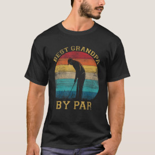 Mens Vintage Best Grandpa By Par Father s Day Gol T-Shirt
