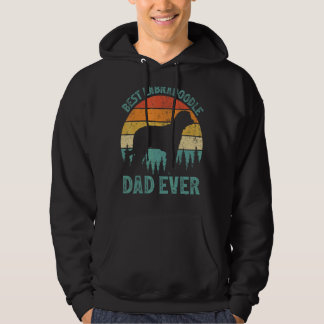 Mens Vintage Best Labradoodle Dad Ever Father's D Hoodie
