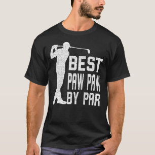 Mens Vintage Best Paw Paw By Par Father's Day Gol T-Shirt