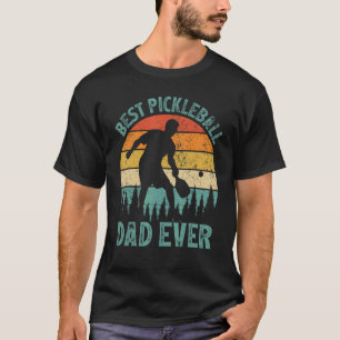 Mens  Vintage Best Pickleball Dad Ever Father's Da T-Shirt
