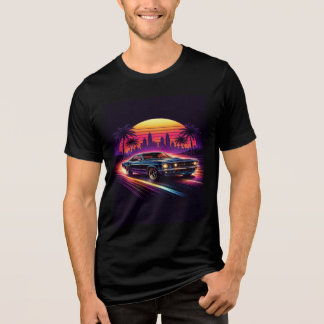 Mens Vintage Car Model  Tri-Blend Shirt