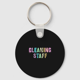 Mens vintage cleaning staff custodian housekeeper keychain