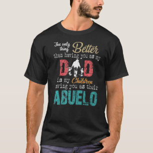 Mens Vintage Dad And Abuelo  Grandpa T-Shirt