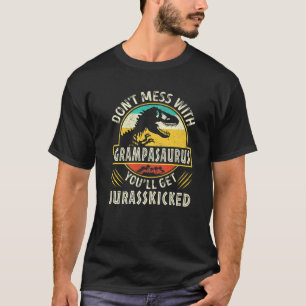 Mens Vintage Dinosaurs Grampa Rex Saurus Family Ma T-Shirt