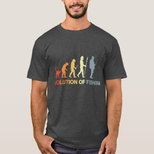 Mens Vintage Fishing Evolution  T-Shirt