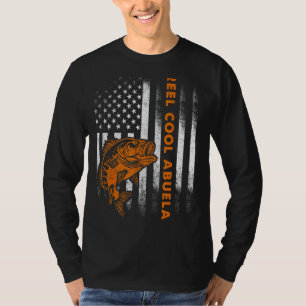 Mens Vintage Flag American Reel Cool Abuela Fathe T-Shirt