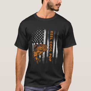Mens Vintage Flag American Reel Cool Pepe Funny Fa T-Shirt