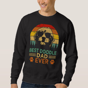 Mens Vintage Goldendoodle Dog Best Doodle Dad Fat Sweatshirt
