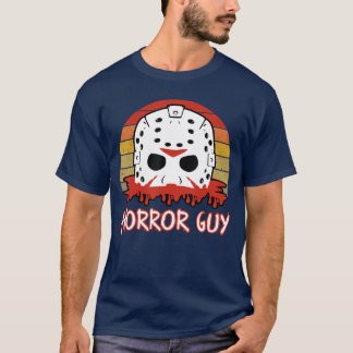 Mens Vintage Horror Guy Retro Horror Movie Gifts f T-Shirt