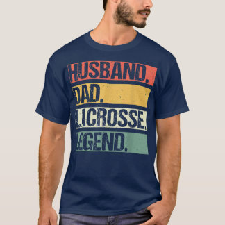 Mens Vintage Husband Dad Lacrosse Player Legend Fa T-Shirt
