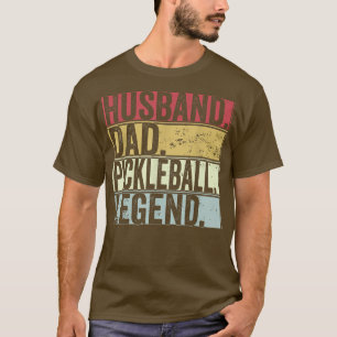 Mens Vintage Husband Dad Pickleball Legend Funny F T-Shirt