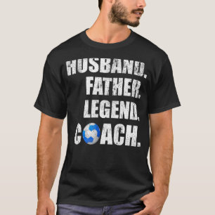 Mens Vintage Husband Father Legend Handball Coach  T-Shirt