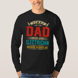 Mens Vintage I'm A Dad And An Electrician Father' T-Shirt