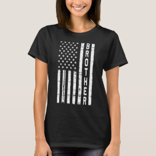 Mens Vintage Merica American Flag Brother For Fat T-Shirt