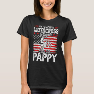 Mens Vintage My Favourite Motocross Player Calls M T-Shirt