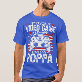 Mens Vintage My Favourite Video Game Player Calls  T-Shirt