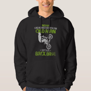 Mens Vintage Never Underestimate An Old Man With A Hoodie